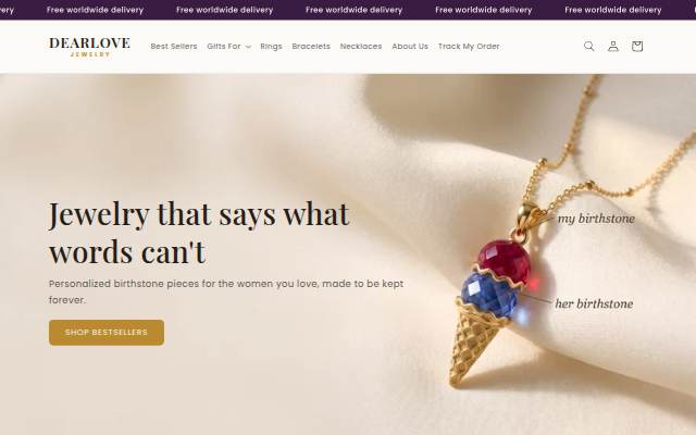 Escaparate de Dearlove Jewelry