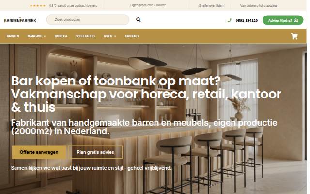 Startseite von De Barrenfabriek