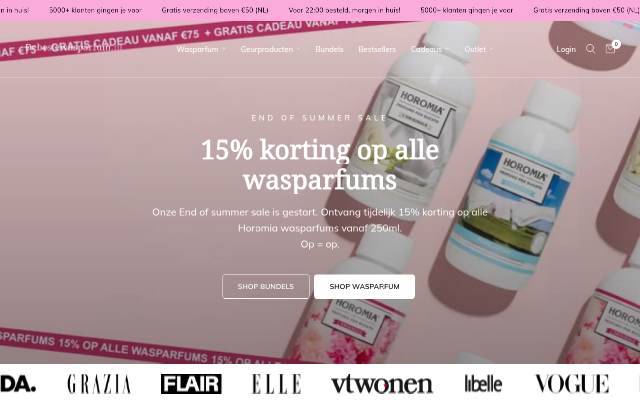 De beste wasparfum storefront