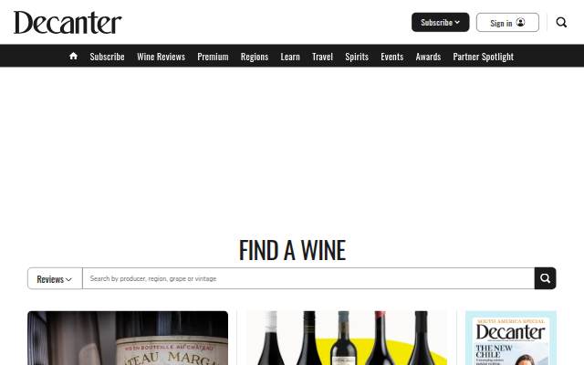 Decanter storefront
