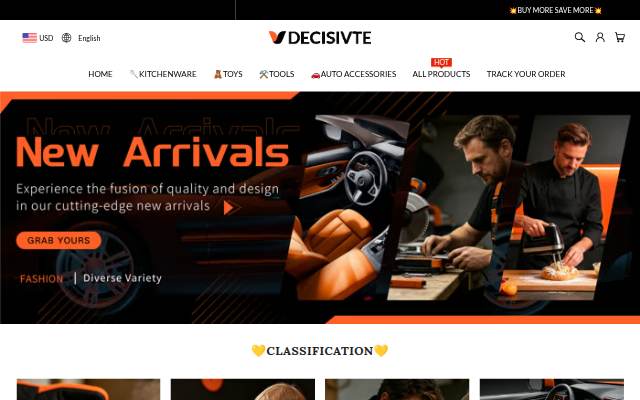 DECISIVTE storefront