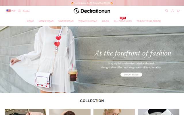 declrationun storefront