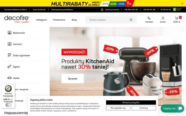 Startseite von Multibrand Decofire.pl