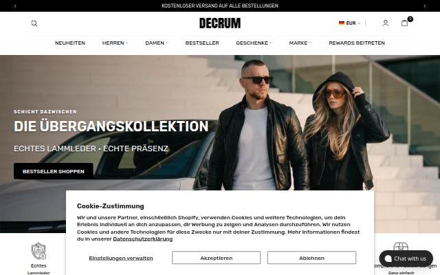 Decrum storefront