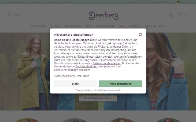 Nachhaltige Damenmode storefront