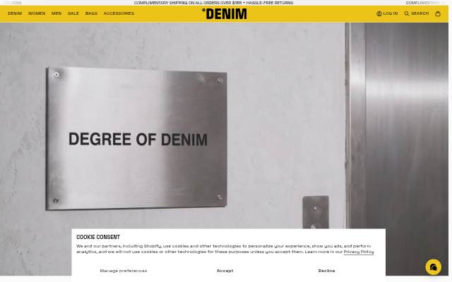 Degree of Denim storefront