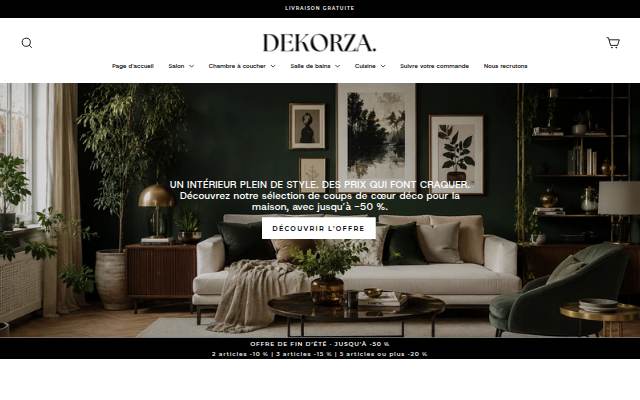 Dekorza storefront