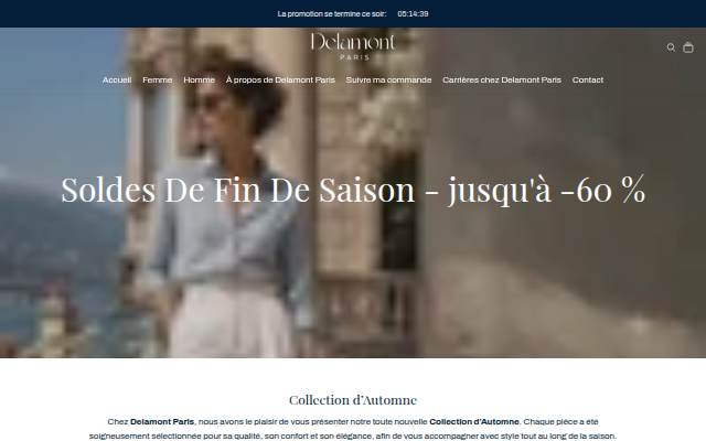 Vitrine de Delamont Paris