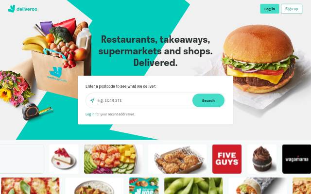 Deliveroo storefront