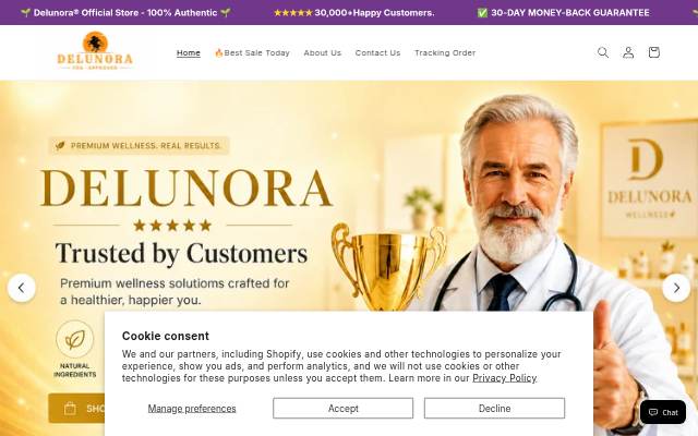 Delunora storefront