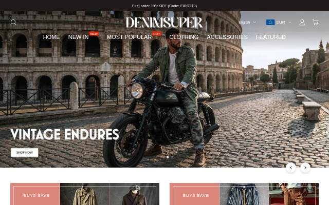 denimsuper.com storefront