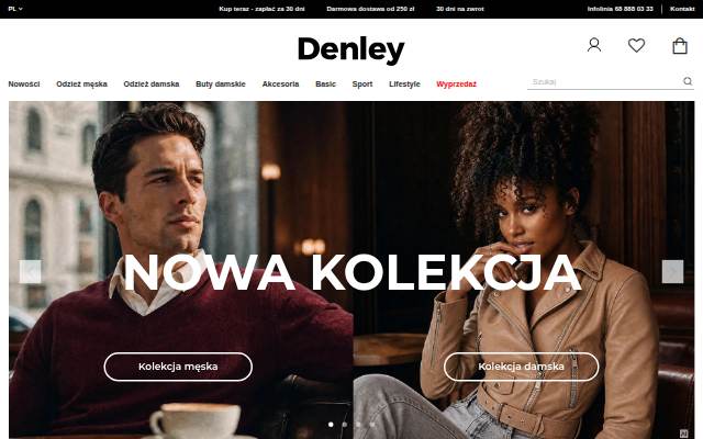 Startseite von www.denley.pl