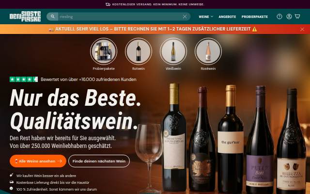 Den Sidste Flaske DE storefront