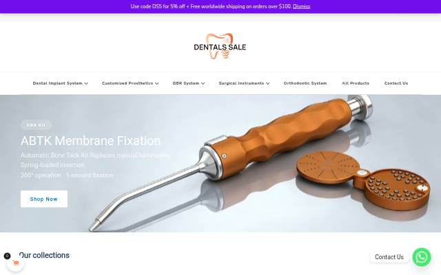 Dental Implant Components &amp; GBR Instruments Store storefront