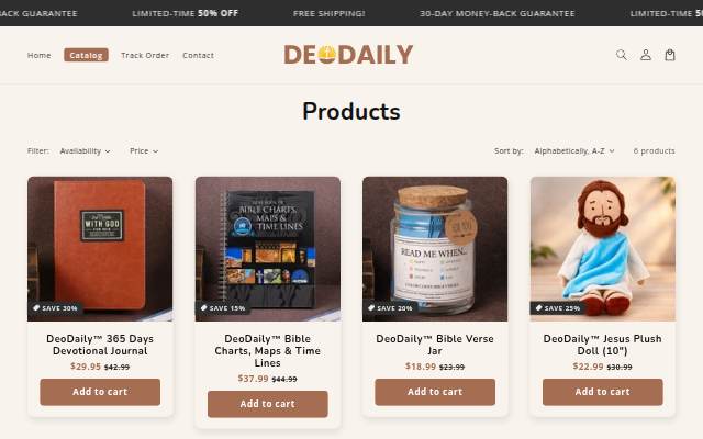 DeoDaily storefront