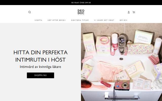 DeoDoc Sweden storefront