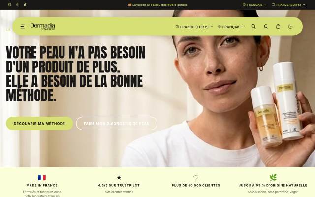 Dermadia storefront