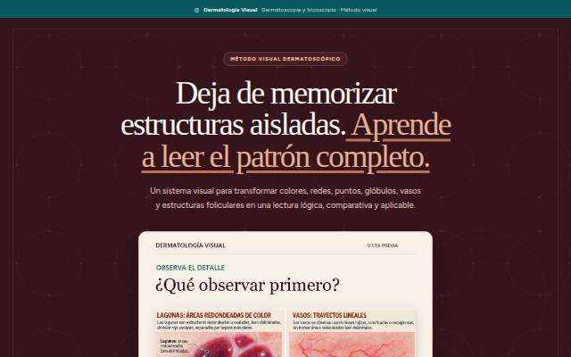 Escaparate de Dermatología Visual · Dermatoscopia y Tricoscopia