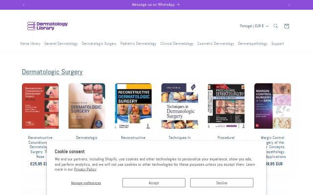 Dermatology Library storefront