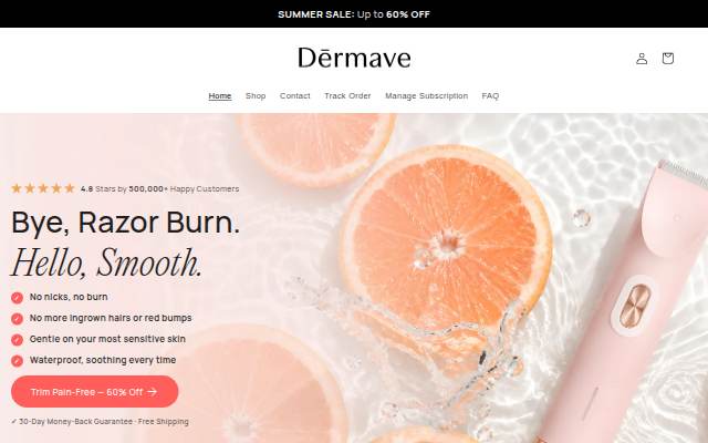 Dermave storefront