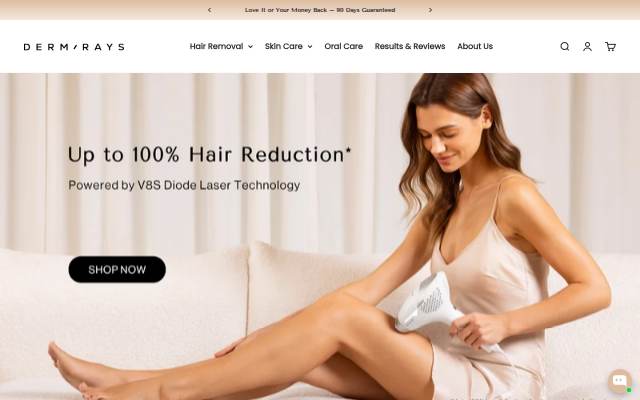 DermRays storefront