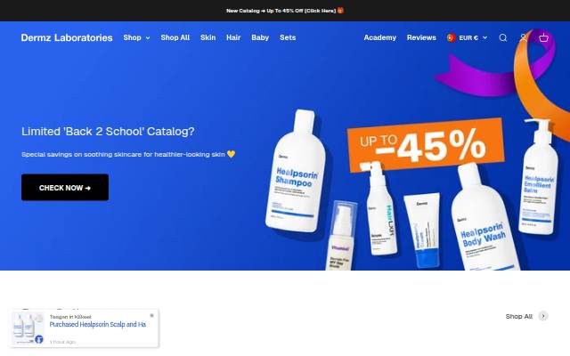 Dermz storefront