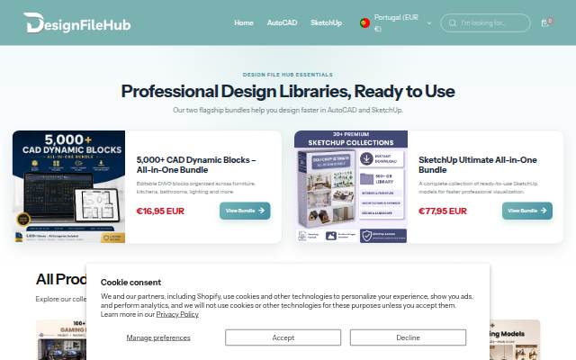 Design File Hub storefront