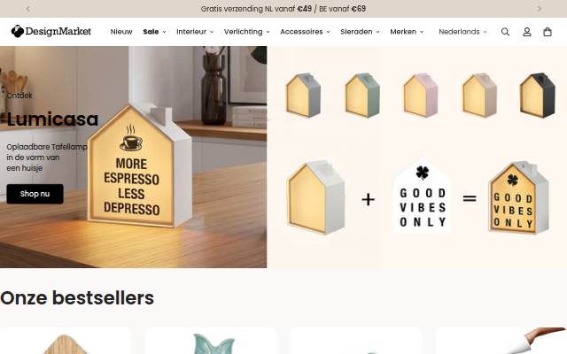 Startseite von Designmarket.today