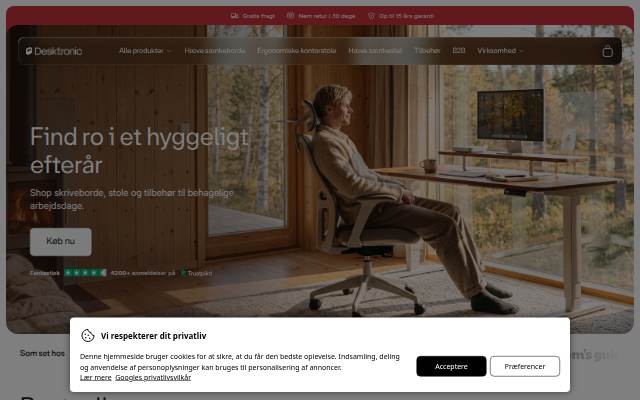 Startseite von Desktronic.dk