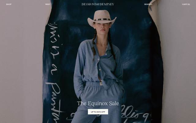 Luxury Pyjamas designed in the UK
       &ndash;  Desmond &amp; Dempsey storefront