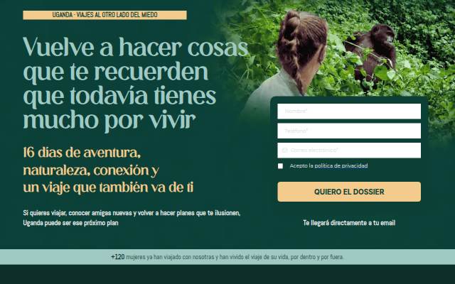 Startseite von Viaje a Uganda para mujeres