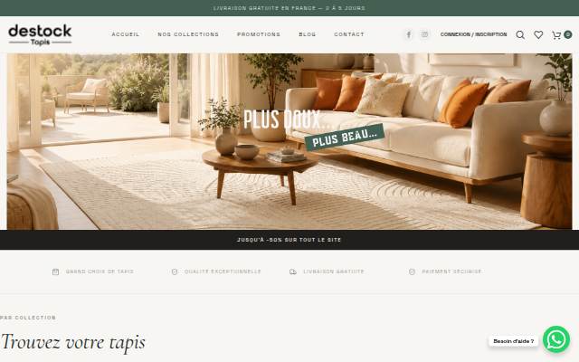 Destock Tapis storefront
