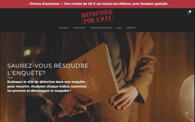 Detective for a Day storefront