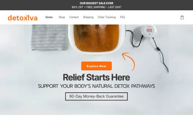 Detoxiva.com storefront