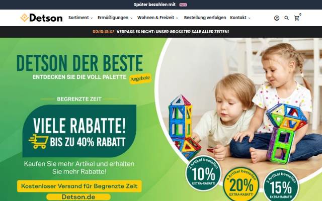 Detson.de - alles für ein Lächeln storefront