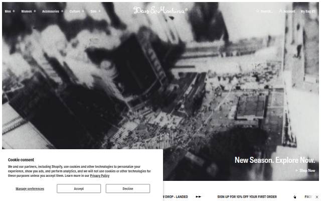 Deus Ex Machina Europe storefront