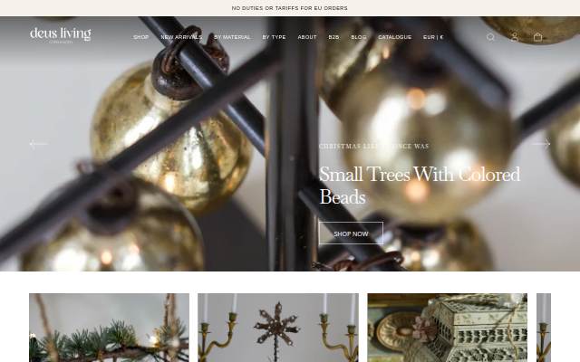 DeusLiving.com storefront