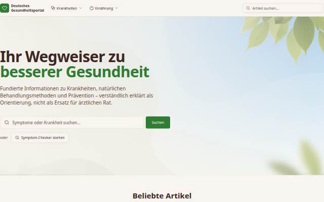Montra da Deutsches Gesundheitsportal