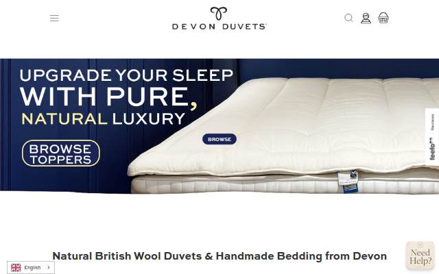 Vitrine de Wool Duvets, Toppers &amp; Pillows