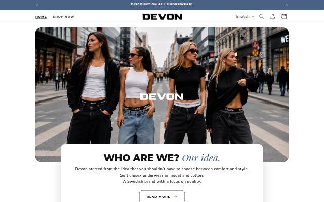 Montra da Devon Underwear