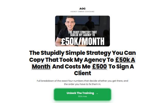 Agency Owner Coaching storefront