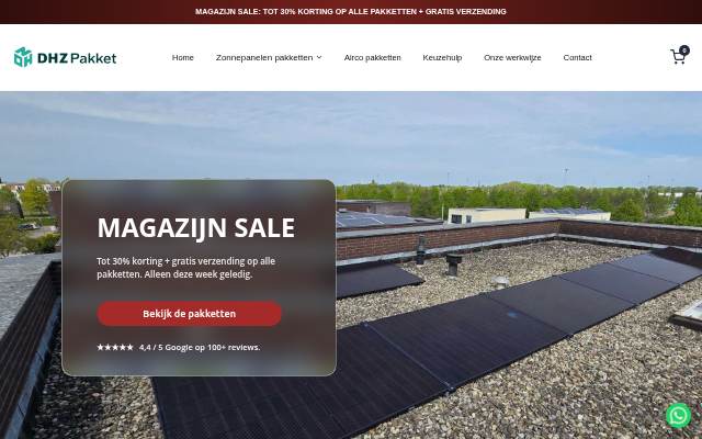 DHZ Pakket storefront