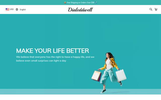 Dialeddwell storefront