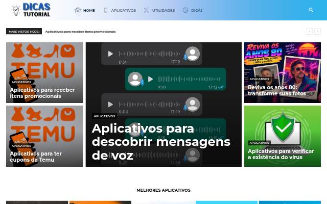 Montra da Dicas Tutorial