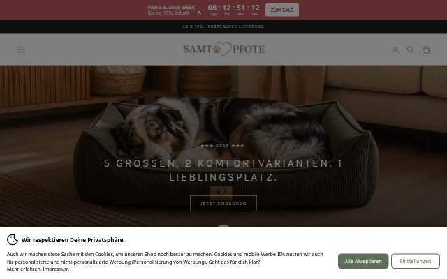 Startseite von Die kleine Samtpfote