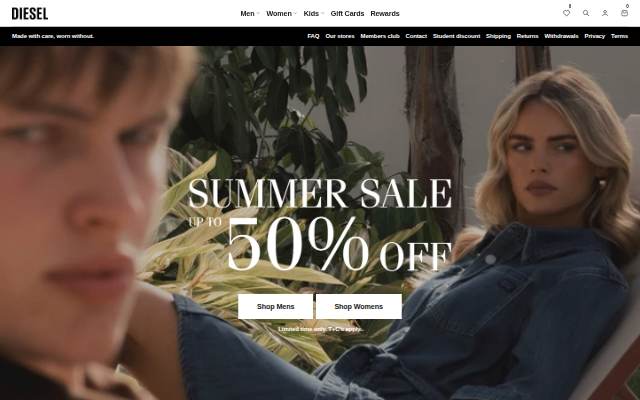Diesel.ie storefront