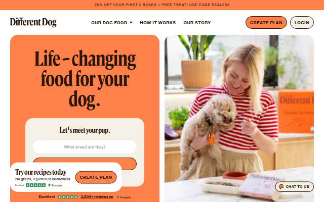 Different Dog storefront
