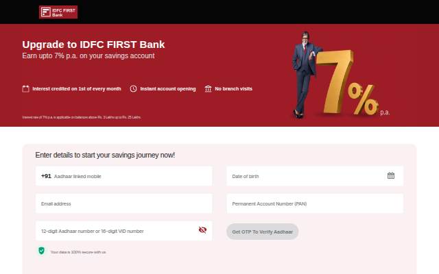 IDFC FIRST Bank storefront