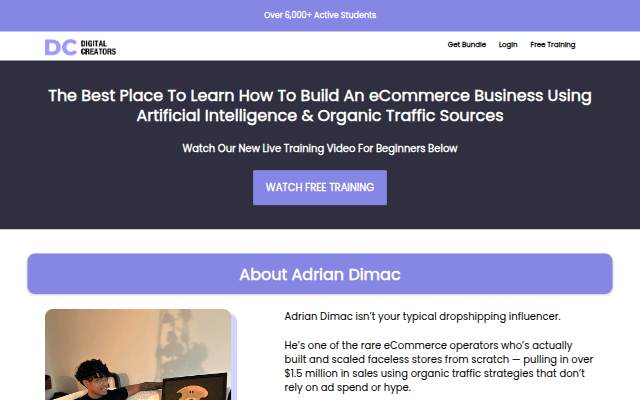 The 'Faceless Digital Creator' Bundle storefront