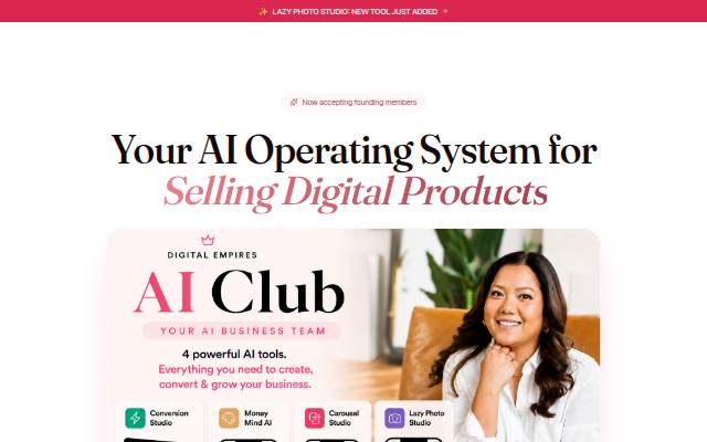 Digital Empires AI Club — AI Toolkit for Digital Product Sellers storefront